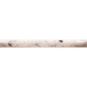 Carrara White 3/4  X 12 Pencil Liner Polished