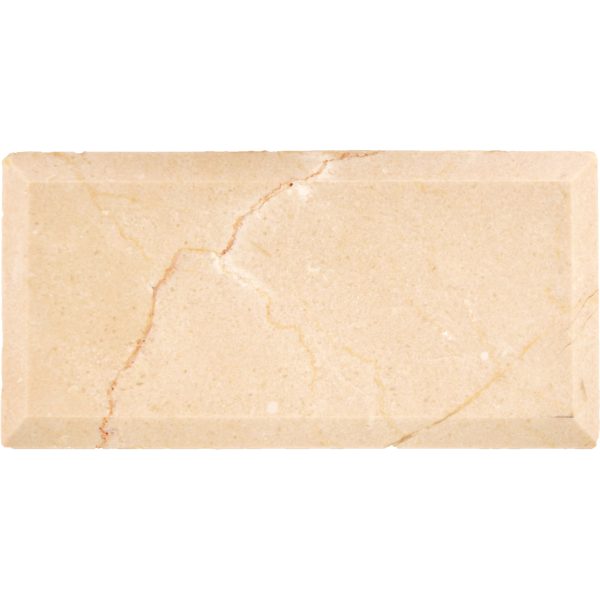Crema Marfil 3X6 Beveled Polished