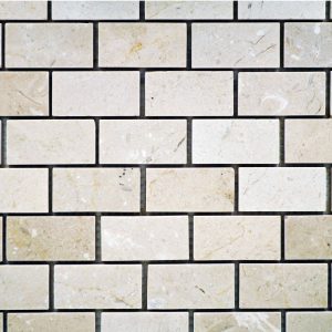 Crema Marfil 1X2 Staggered Brick Polished