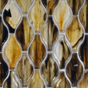 Fusion  Glass Golden Brown 06G  Teardrop
