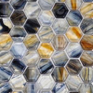 Fusion  Glass Aurora10F 1 x 1 Hex