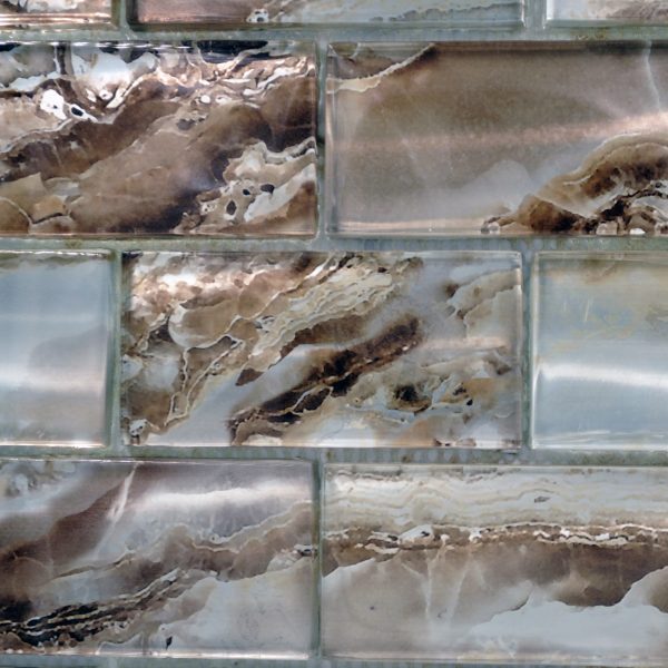 Nebula Glass Light Brown Mh 984 2 X 4 Polished