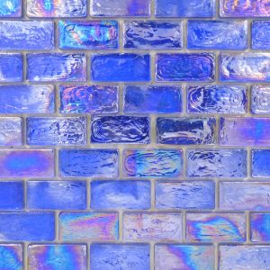 Provocative Royal Blue 2 1X2 Brick  Reflections Glass Polished