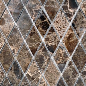 Dark Emperador 1X2 Harlequin Polished