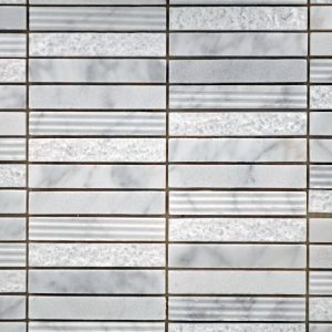 Stacked Pattern Mixed Surface Carrara White