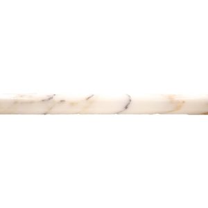 Calacatta Marble 3/4 X 12 Pencil Liner Polished