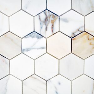 Calacatta Marble 2" Hex Polished