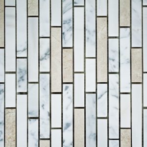 Linear Crema/carrara Mixed Linear Marble