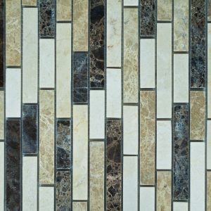Linear Crema/dark Emperador/light Emperador Marble