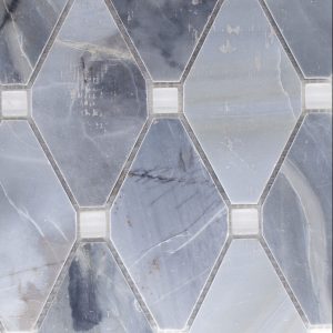 Abigail Stone & Glass Ling Blue White Glass