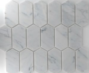Elongated Hex Carrara