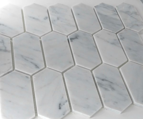 Elongated Hex Carrara - Image 2