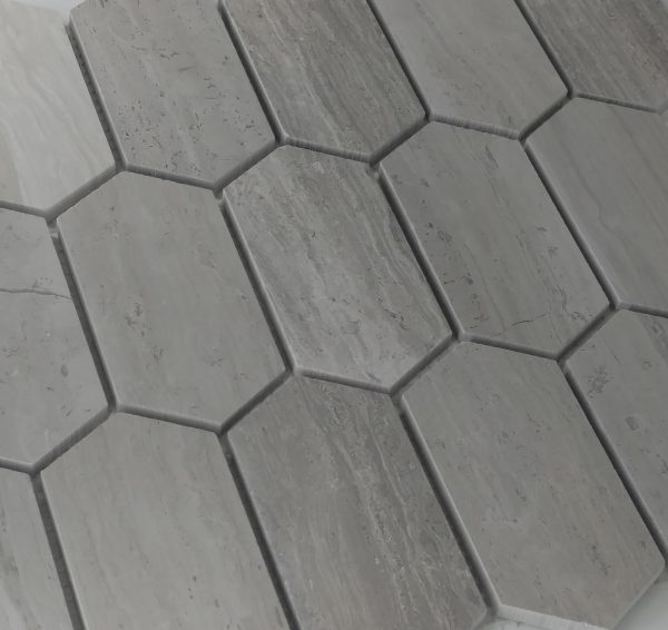 Elongated Hex White Vein - Image 2