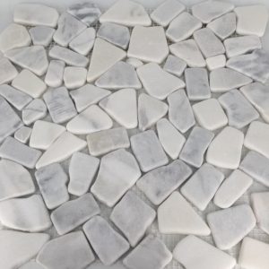 Pebble Stone Carrara & White Crystal