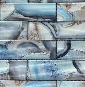 Nebula Glass Large Maldives Blue 2x6