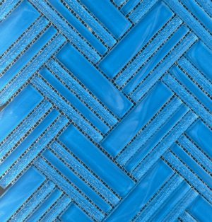 Alta Herringbone Deep Blue