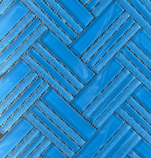 Alta Herringbone Deep Blue