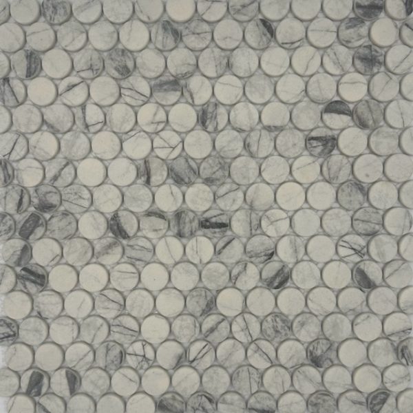 Cararra Penny Round Vetro Series