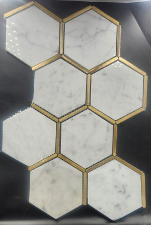 Bianco Gold  4" Hex