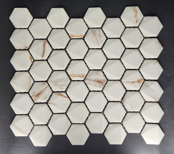 3D Hex Calacatta Gold Vetro